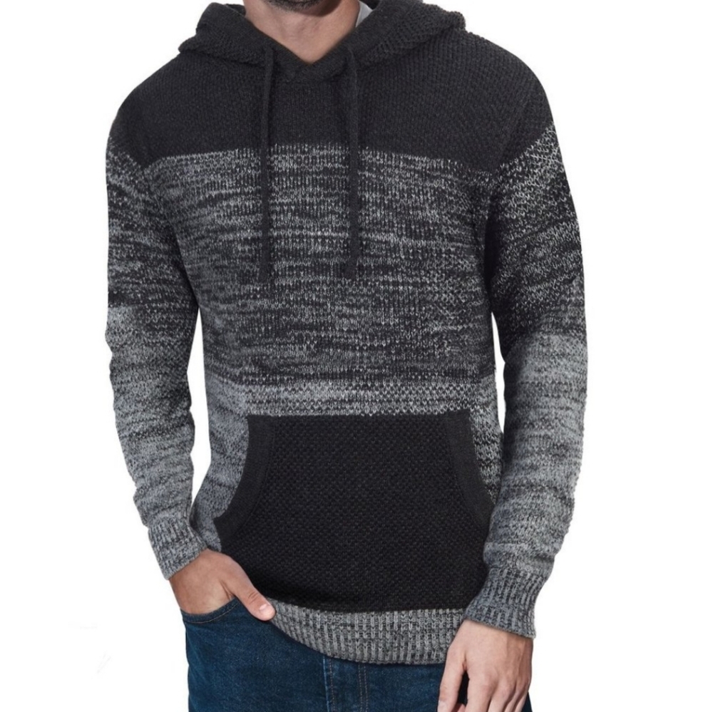XRay Jeans Colorblock Hooded Sweater Men's XL